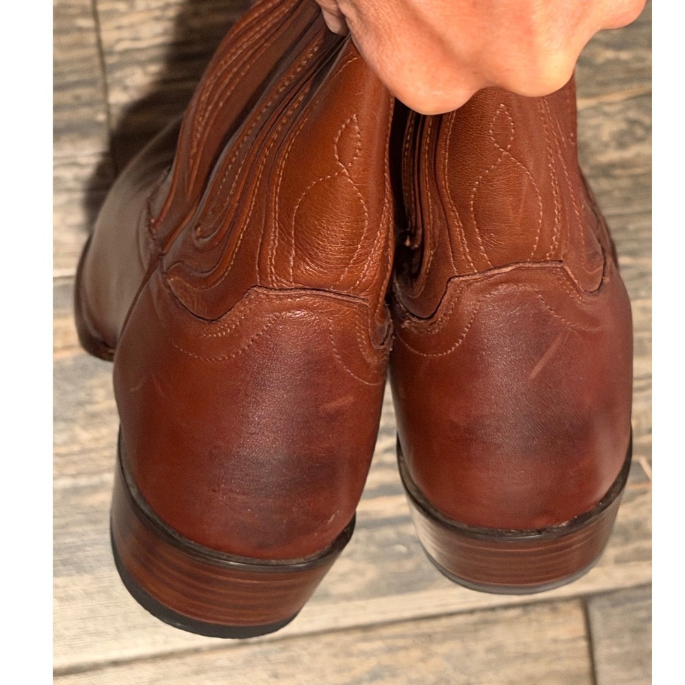 Tecovas The Jamie Scotch Goat Leather Cowboy Western Boots 9.5 B Round Toe 97057 - Picture 8 of 11